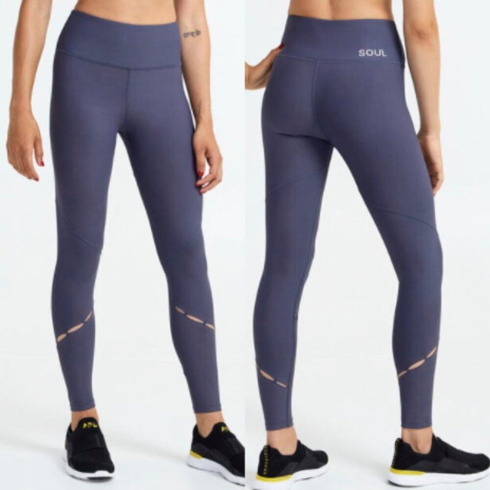 Soul by SoulCycle Cutout Podium Legging Dark Grey